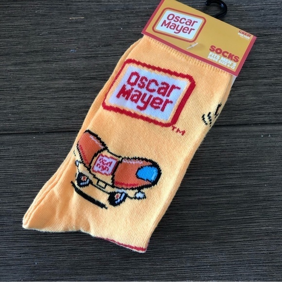 Men’s Crew Cut: Oscar Mayer Socks 1 Pair - Picture 1 of 2